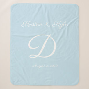 Couverture Sherpa Blanche sherpa nouvelle mariée ou anniversaire