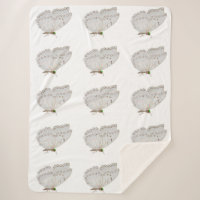 Blanche Sherpa Papillon blanc
