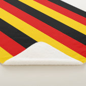 Couverture Sherpa Blanche Sherpa patriotique avec drapeau d'Allemagn (3/4)
