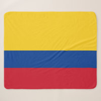 Blanche Sherpa patriotique avec drapeau de la Colo