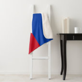 Couverture Sherpa Blanche Sherpa patriotique avec drapeau des Philip (En situation)