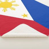 Couverture Sherpa Blanche Sherpa patriotique avec drapeau des Philip (3/4)