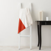 Couverture Sherpa Blanche Sherpa patriotique avec drapeau du Chili (En situation)