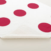 Couverture Sherpa Blanche Sherpa patriotique avec drapeau du Japon (3/4)