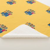 Couverture Sherpa Blanche Sherpa patriotique avec drapeau du New Jer (3/4)