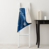 Couverture Sherpa Blanche Sherpa Père Noël bleue (En situation)