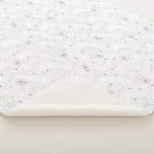 Couverture Sherpa Blanche Sherpa Taupe à la main (3/4)