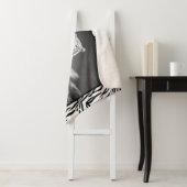 Couverture Sherpa Blanche Sherpa Tiger Blanc (En situation)