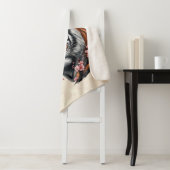 Couverture Sherpa Blanche Sherpa Tiger Chinois (En situation)