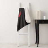 Couverture Sherpa Blanche Sherpa Zen Rouge (En situation)