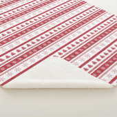 Couverture Sherpa Blanchette de Noël rouge et blanc Sherpa (3/4)