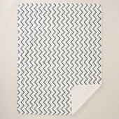 Couverture Sherpa blanket zigzag geometric (Devant)