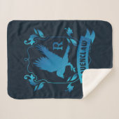 Couverture Sherpa Blason de la maison RAVENCLAW™ orné (Devant (Horizontal))