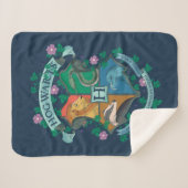 Couverture Sherpa Blason floral HOGWARTS™ (Devant (Horizontal))