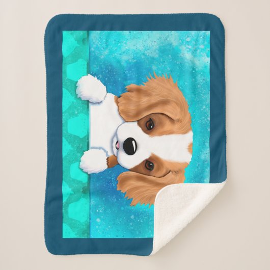 Couverture Sherpa Blenheim Cavalier Spaniel Chiot (Devant)