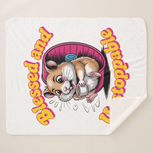 Couverture Sherpa Blessed And Unstoppable (Devant (Horizontal))