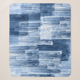 Couverture Sherpa Bleu Aquarelles : Motif géométrique