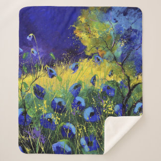 Couverture Sherpa Bleu automne, Art