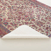 Couverture Sherpa Bleu bleu clair rose perse  (3/4)