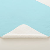 Couverture Sherpa Bleu Blizzard (couleur unie) (3/4)