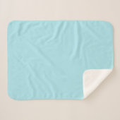 Couverture Sherpa Bleu Blizzard (couleur unie) (Devant (Horizontal))