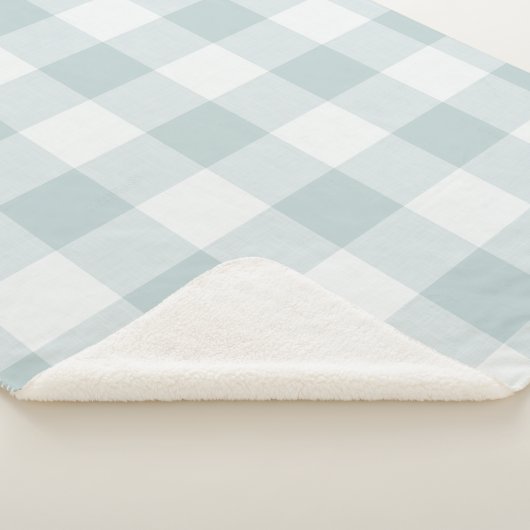 Couverture Sherpa Bleu Buffalo Check | Ferme moderne (3/4)