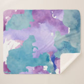 Couverture Sherpa Bleu camouflage (Devant (Horizontal))