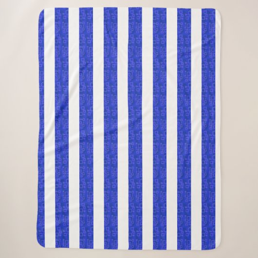 Couverture Sherpa Bleu Chic (Devant)