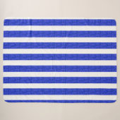 Couverture Sherpa Bleu Chic (Devant (Horizontal))