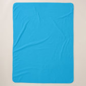 Couverture Sherpa bleu ciel d'hiver avec nom perso (Devant)
