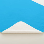 Couverture Sherpa bleu ciel d'hiver avec nom perso (3/4)