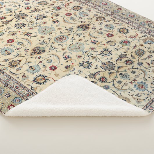 Couverture Sherpa Bleu de bébé Dusty Kashan  (3/4)