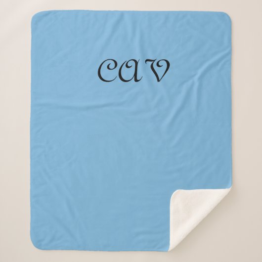 Couverture Sherpa Bleu de Cornflower (Devant)