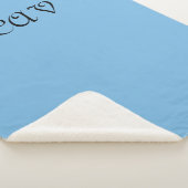 Couverture Sherpa Bleu de Cornflower (3/4)