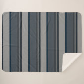 Couverture Sherpa Bleu et gris (Devant (Horizontal))
