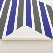 Couverture Sherpa Bleu et gris de minuit (3/4)