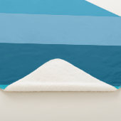 Couverture Sherpa Bleu Et Turquoise (3/4)