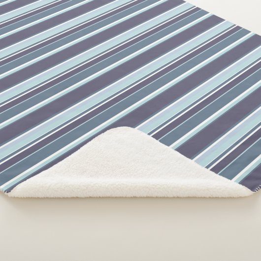 Couverture Sherpa Bleu-gris (3/4)