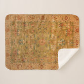 Couverture Sherpa Bleu jaune perse vert  (Devant (Horizontal))