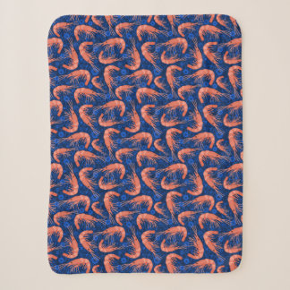 Couverture Sherpa Bleu marine nautique de bulle de corail d'océan de