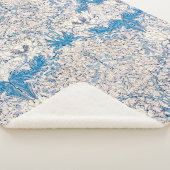 Couverture Sherpa Bleu miel (par William Morris) (3/4)