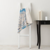 Couverture Sherpa Bleu miel (par William Morris) (En situation)