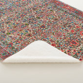 Couverture Sherpa Bleu rouge de Perse du Sud (3/4)