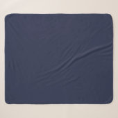 Couverture Sherpa Bleu Uni pour un Confort Ultime (Devant (Horizontal))