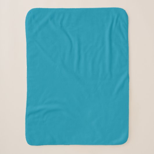 Couverture Sherpa Bleu-vert (couleur solide) (Devant)