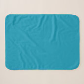Couverture Sherpa Bleu-vert (couleur solide) (Devant (Horizontal))
