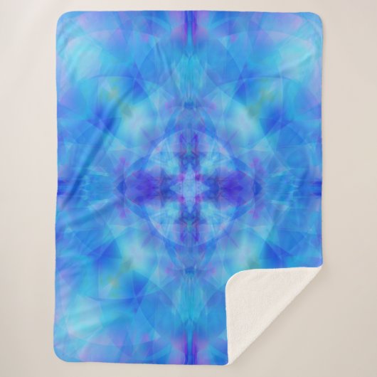 Couverture Sherpa Bleu Wings (Devant)