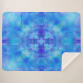 Couverture Sherpa Bleu Wings (Devant (Horizontal))