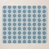 Couverture Sherpa Bleue Daisy (Devant (Horizontal))