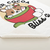 Couverture Sherpa Bliss de cacao d'hiver - Chien mignon en mode Mug (3/4)